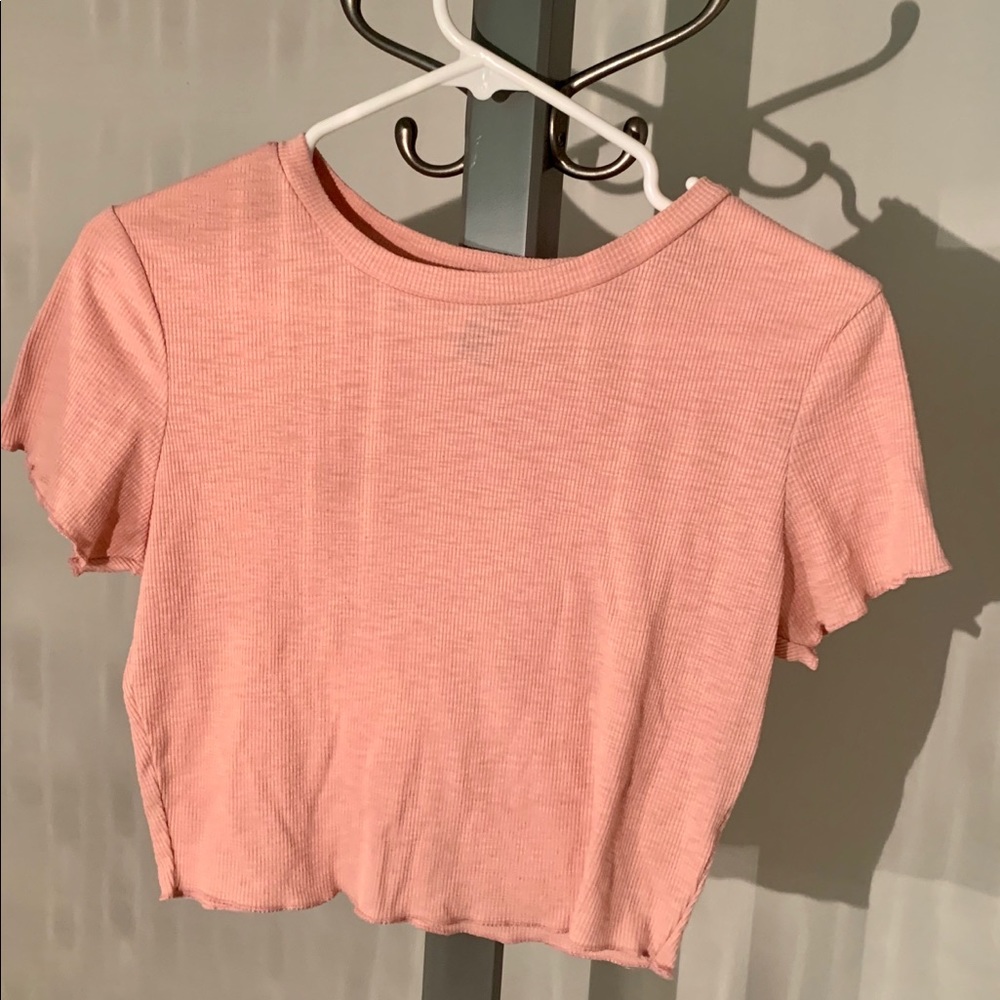 Pink crop top